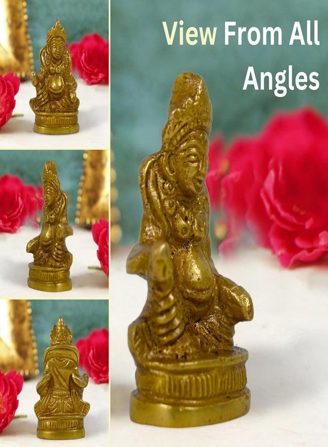 CraftHut Brass Kubera Idol (1.9 in) - Divine Lord of Wealth for Prosperity, Vastu & Pooja Room | Elegant Statue for Temple Decor, Office & Gifting Purpose - Image 4